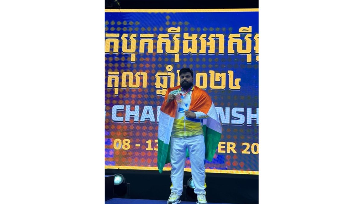 Sudhir Saxena Wins Bronze Medal for India at the Asian Kickboxing Championships