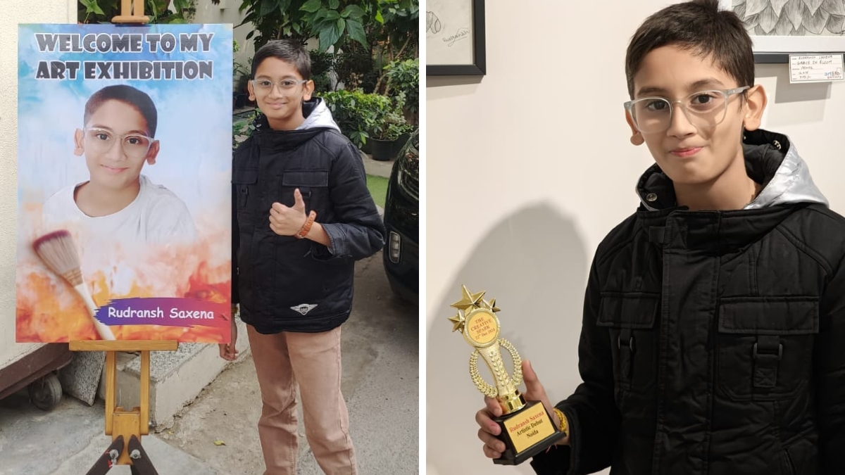 Art Life Gallery Hosts Inaugural Exhibition by 11-Year-Old Prodigy Rudransh Saxena